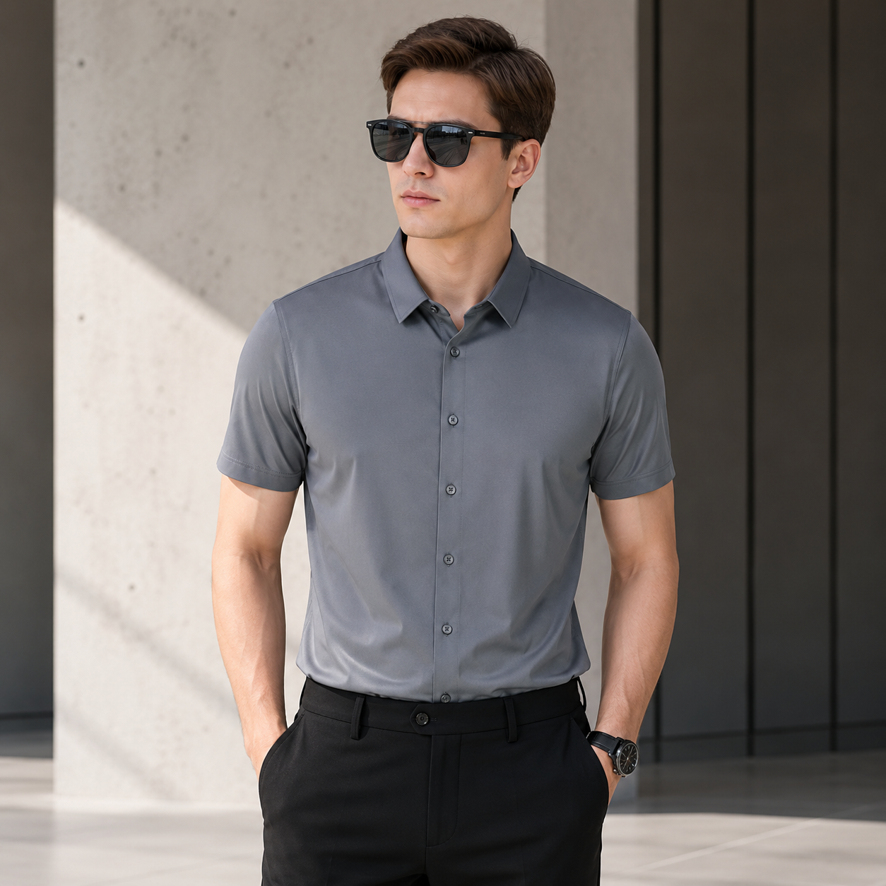 Men’s Ultra Stretch Casual Shirt