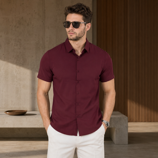 Men’s No-Iron Summer Casual Shirt
